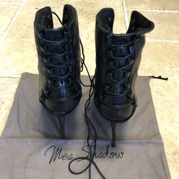 Mea Shadow Sexy Corset Stiletto Booties - Picture 4 of 10